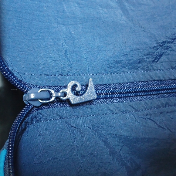 Pierre Cardin 90s vintage Windbreaker , navy, turquoise, white, L - Picture 5 of 7